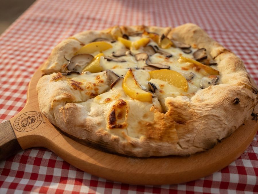 Pizza Patate e Funghi